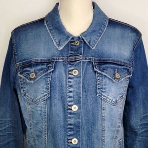 💰NWT! INC INTERNATIONAL CONCEPTS ▪︎ WOMEN'S JEAN JACKET ▪︎ SIZE L